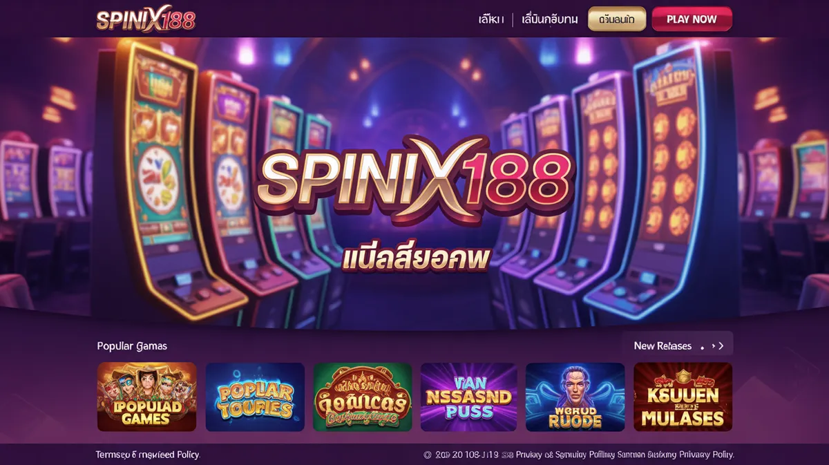 หน้าแรกเว็บไซต์ สปินนิก188 สล็อตออนไลน์